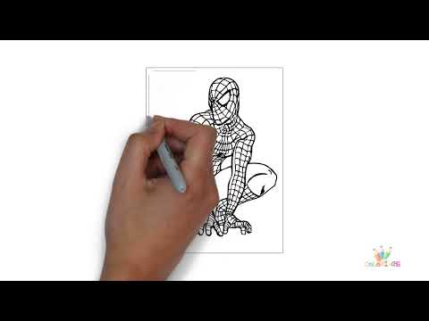 Coloriage spiderman à imprimer - Coloriagecrayon
