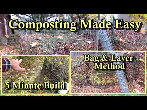 The Bag & Layer 'Easiest' Composting Method: A 5 Minute Compost Bin Build and Just Cut, Bag, & Layer