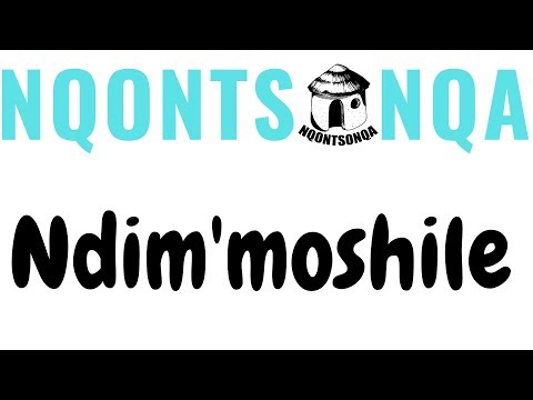 Nqontsonqa -- Ndim'moshile