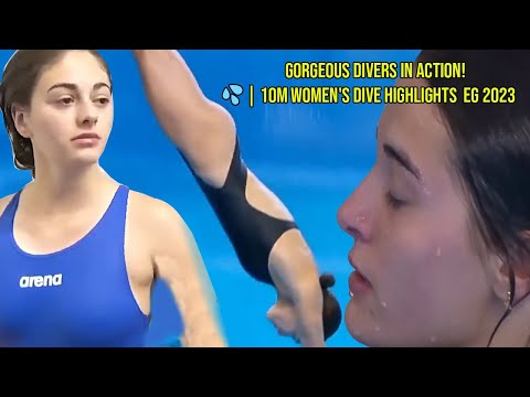 Gorgeous Divers in Action! 🤿💦 | 10m Women's Dive Highlights 🌟 EG 2023