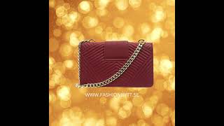 Versace 19V69 Italia Röd Quiltad Liten Crossbody-Väska