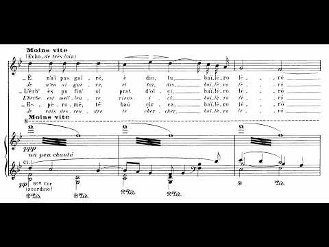 Joseph Canteloube - Chants d'Auvergne, Vol. 1 (Netania Davrath/Pierre De La Roche) (score-video)