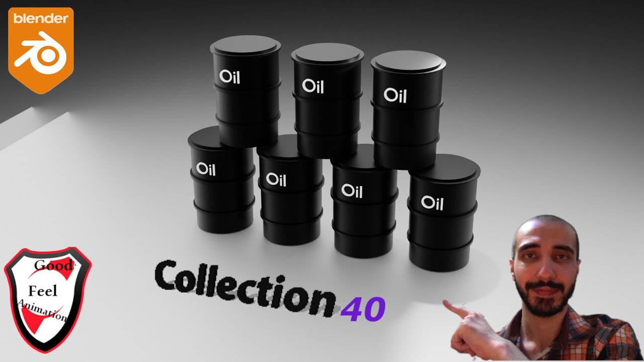 How to design and model an oil barrel in Blender
