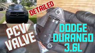 2011-2022 Dodge Durango 3.6L Pentastar PCV valve replacement detailed