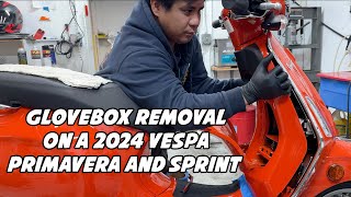 Glovebox Removal - 2024 Vespa Primavera and Sprint