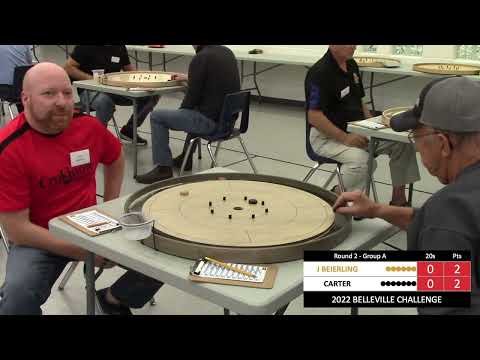 2022 Belleville Crokinole Challenge - J Beierling v Carter - Round Robin