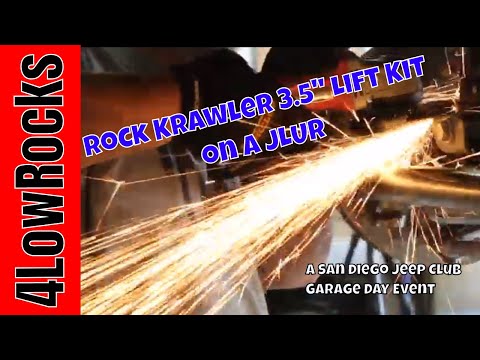 Rock Krawler 3.5\" Lift Kit on a JLUR - SDJC Garage Day