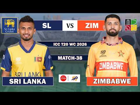🔴LIVE: Sri Lanka vs Zimbabwe, 38th T20 | Live Cricket match Today • SL vs ZIM Match Commentary