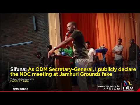 Sifuna: As ODM Secretary-General, I publicly declare the NDC meeting at Jamhuri Grounds fake