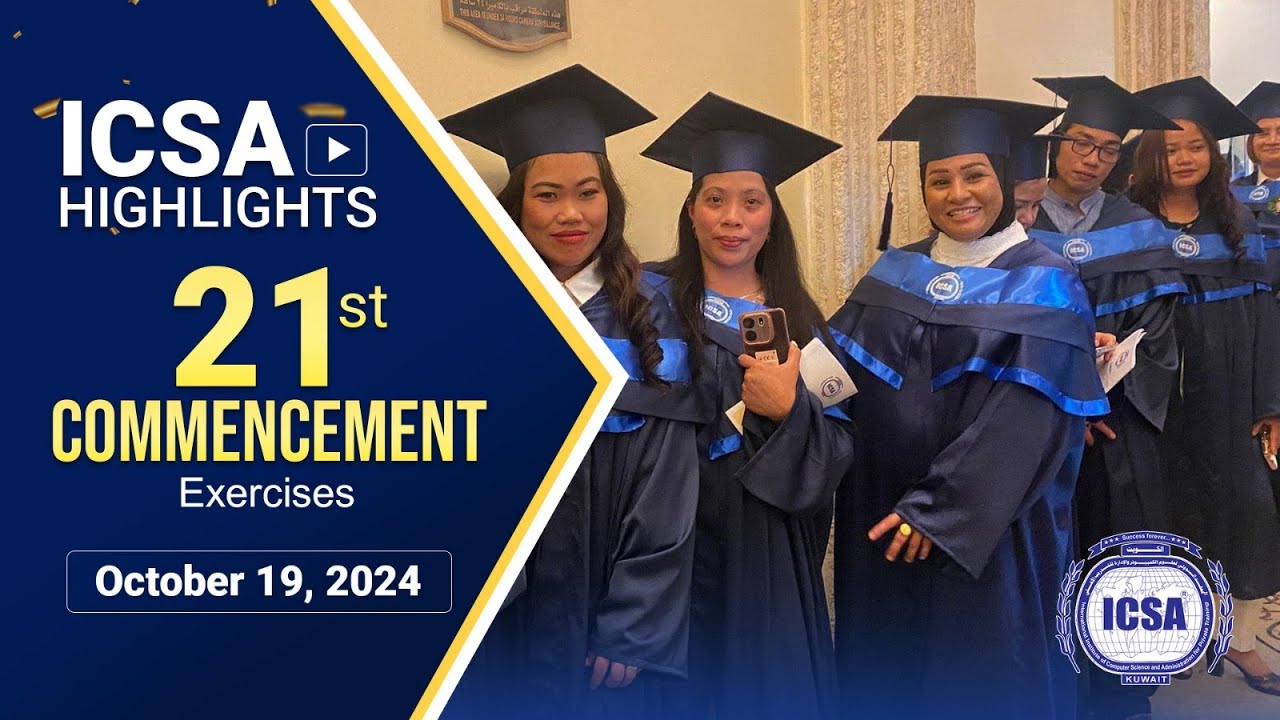 ICSA 21st Commencement Exercises — Watch on YouTube
