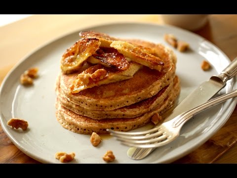 Beth's Whole Wheat Pancakes with Brûléed Bananas | ENTERTAINING WITH BETH