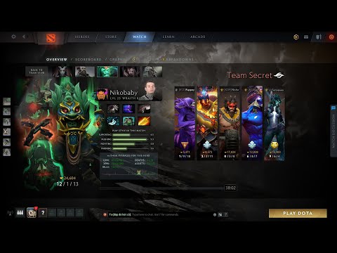 dota2carry Nikobaby Wraith king - Alliance vs Secret