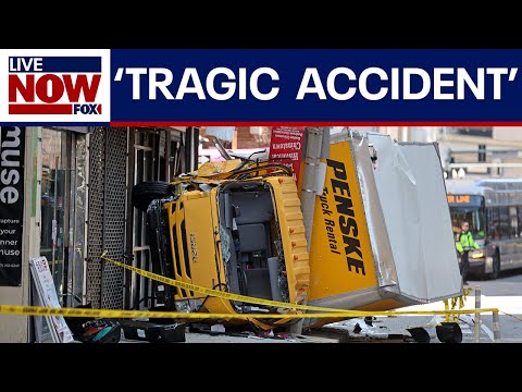 Video | Box truck crash appears to be accidental
