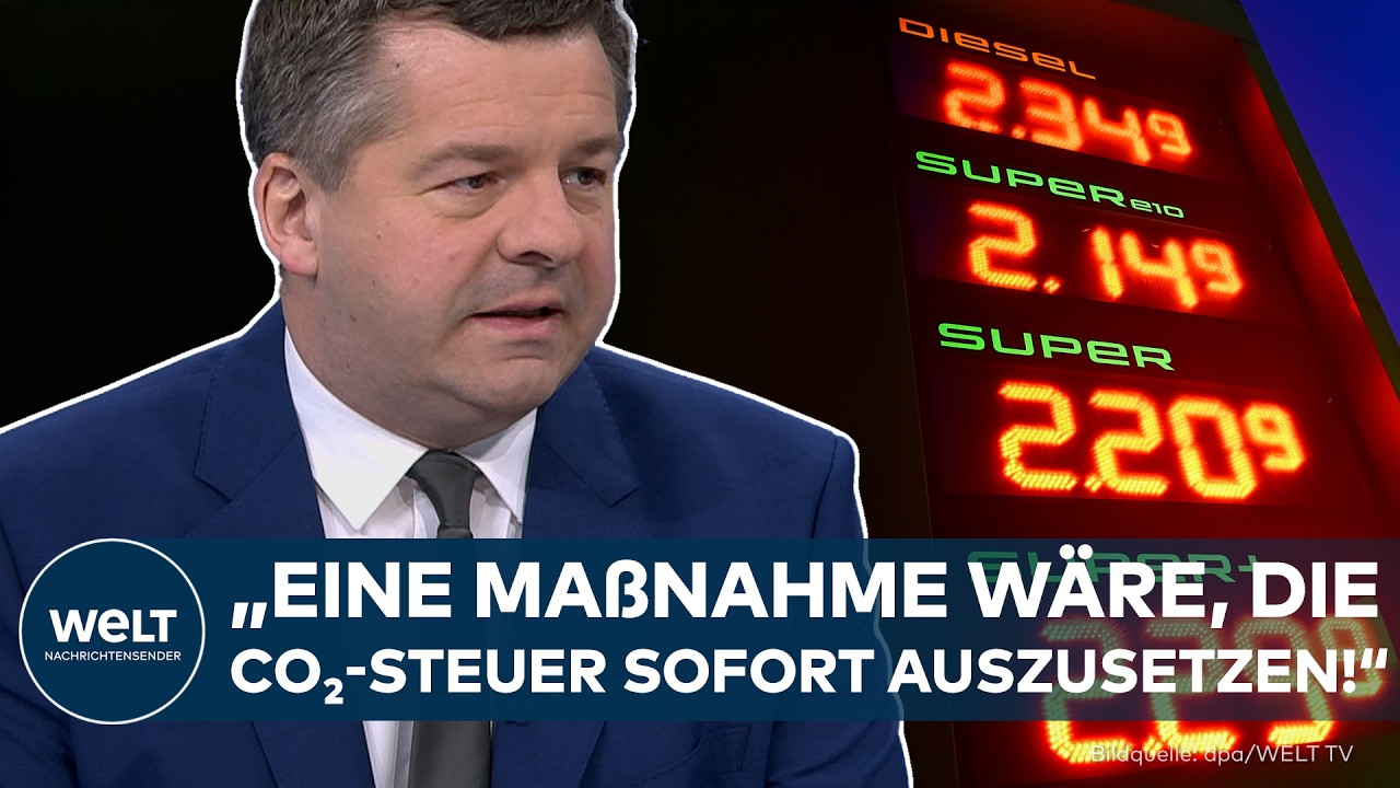SPRITPREISE: Ministerpräsident mit klarer Ansage an Merz! Abzock-Steuer auf CO2 muss weg!