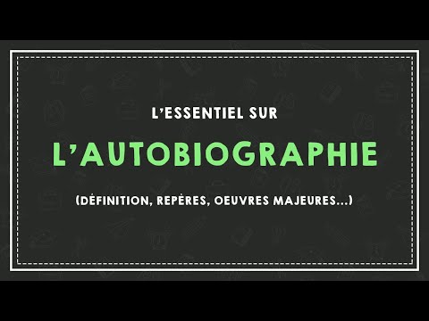 L'ESSENTIEL SUR L'AUTOBIOGRAPHIE : définition, repères, oeuvres majeures...
