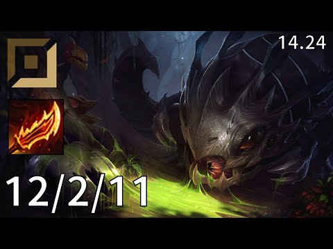 Kog'Maw ADC vs  Corki - EUW challenger | Patch 14.24