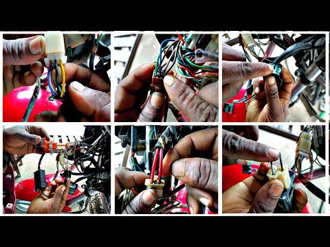 Hero All Bike AC To DC Connection LED light Fitting /Hero Super Splendor in glamour #bike