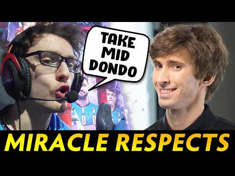 Miracle RESPECTS Dendi — Gives Legend Mid