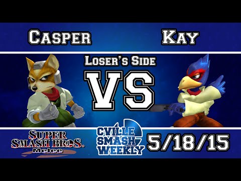 Cville Smash - Casper (Fox) Vs Kay (Falco)  - Loser's Bracket - Melee