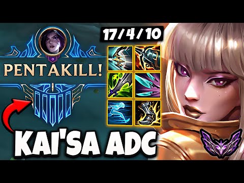 Kaisa vs Zeri ADC [ Pentakill ] Lol Korea Master Patch 14.9 ✅