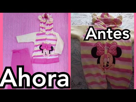 TRANSFORMACION👌 DE ROPA DE BEBE😍/ renueva ropa de bebe/ #transformacionderopa #reciclaropabebe