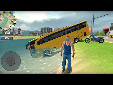 us police car public transport Bus simulator  halicopter flying open world game Android Gameplay.