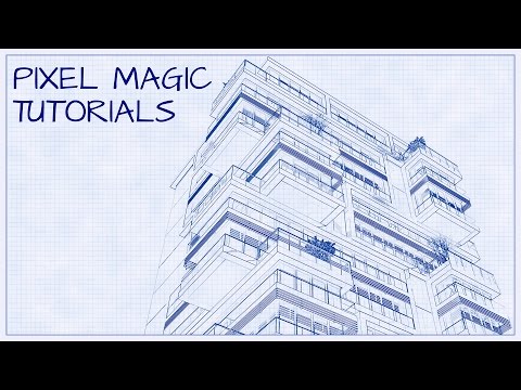 Turn a Photo into an Architectural Blueprint - Photoshop Tutorial