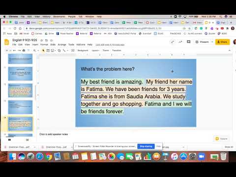 English 9 Sep 23, 2020