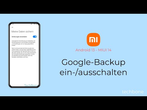 Google-Backup einschalten oder ausschalten - Xiaomi [Android 13 - MIUI 14]