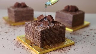 컵 계량 / 부드러운 초콜릿 케이크 / Soft Chocolate Cake full of sweetness / Medovik Recipe