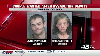 Couple wanted after assaulting Barren County sheriff's deputy