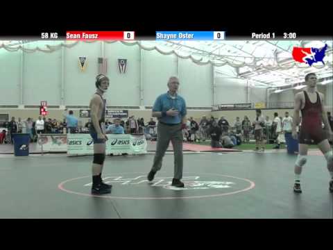 Sean Fausz vs. Shayne Oster at 2013 FILA Cadet Nationals - FS