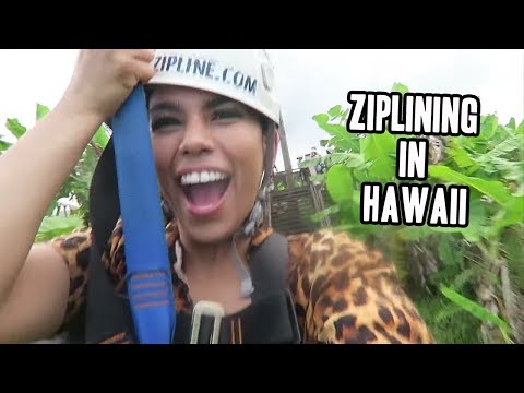 ZIP LINING IN HAWAII !! (HILARIOUS!!!) | Elizabeth Ruiz