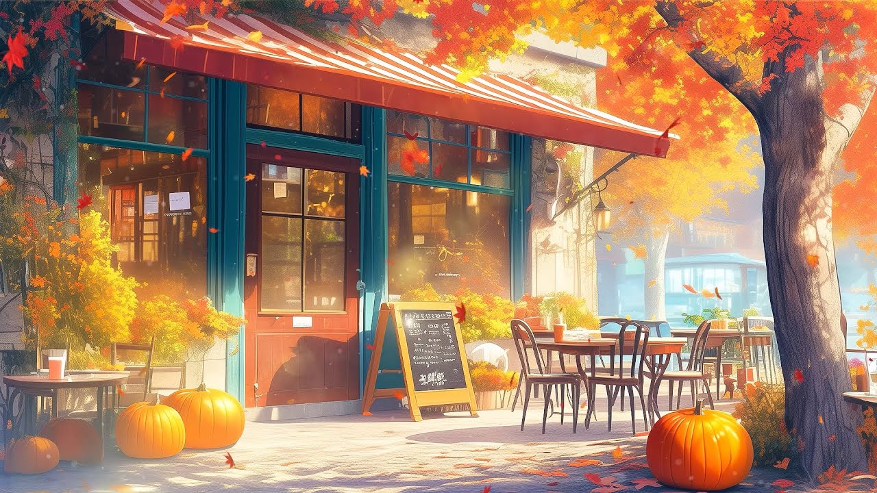 Autumn Coffee Shop 🍁 Lofi November Vibes 🍁 Autumn Lofi Songs To Enjoy The Thanksgiving Vibes