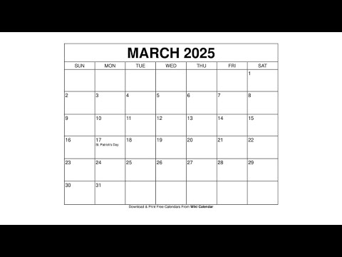 Free Printable March 2025 Calendar Templates With Holidays - Wiki Calendar