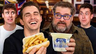 Trying the Weirdest British Food! ft. Dave Franco & Bobby Moynihan