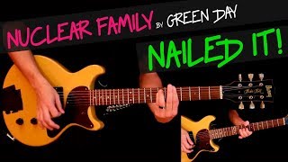 Nuclear Family - Green Day guitar cover (exactly like GD plays) +chords