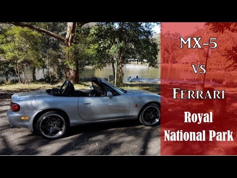 MX-5 Miata vs Ferrari - Royal National Park