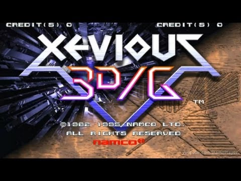 Xevious 3D/G 1995 Namco Mame Retro Arcade Games