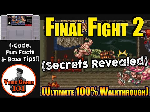 Final Fight 2 Walkthrough | 100% Guide Feat. Boss Beaters | Video Games 101