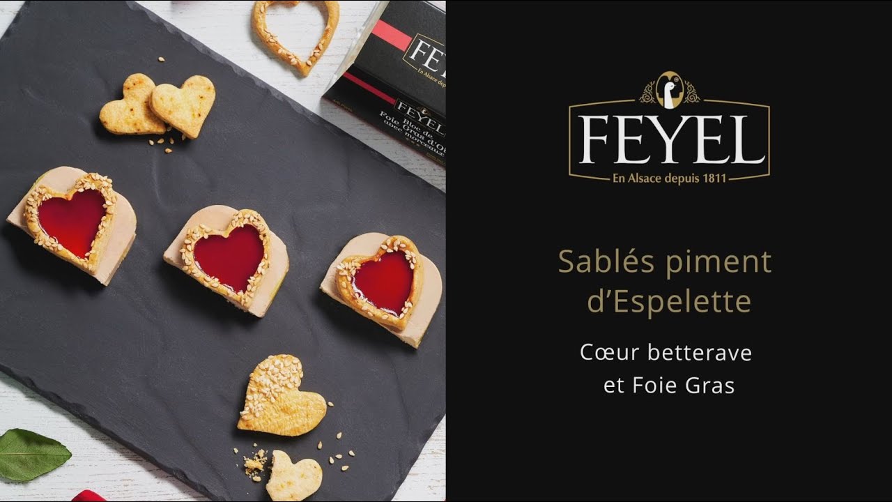 Recette : toasts apéritif Foie Gras coeur betterave pour Saint Valentin