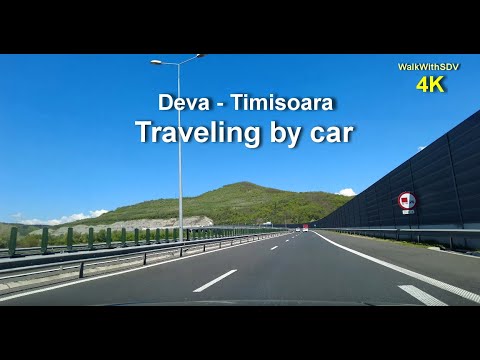 4K Traveling by car Hunedoara - Timisoara / Romania 😍