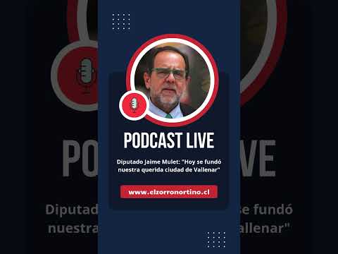Diputado Jaime Mulet: "Hoy se fundó nuestra querida ciudad de Vallenar"