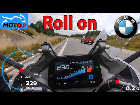 BMW R1250RS (2022) - ROLL ON 3rd, 4th, 5th, 6th gear - GPS