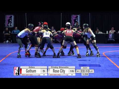 2017 International WFTDA Championships Game 12: Gotham Girls Roller Derby vs  Rose City Rollers