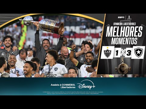 BOTAFOGO vence o ATLÉTICO-MG e é CAMPEÃO da Libertadores de forma HEROICA | Melhores Momentos
