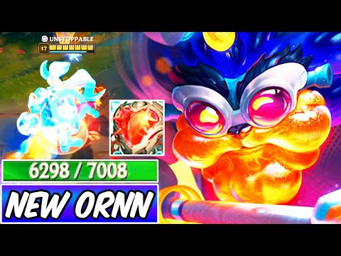 SPACE GROOVE ORNN - 7000 HP NEW SKIN TOP GAMEPLAY SEASON 13 | Build & Runes League of Legends