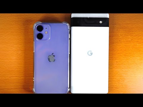 Google Pixel 6a vs iPhone 12 mini Size Comparison!
