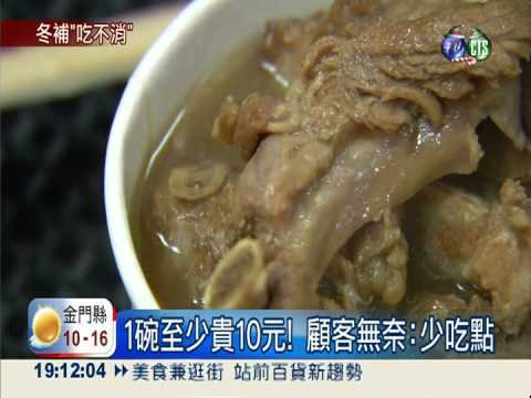 中藥漲幅逾5成! 藥燉排骨貴10元