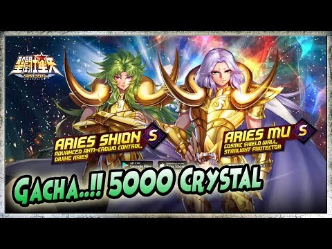 5000 Crystal GACHA..!! ARIES SHION Rank S [KING Of PVP?!] - Saint Seiya Awakening